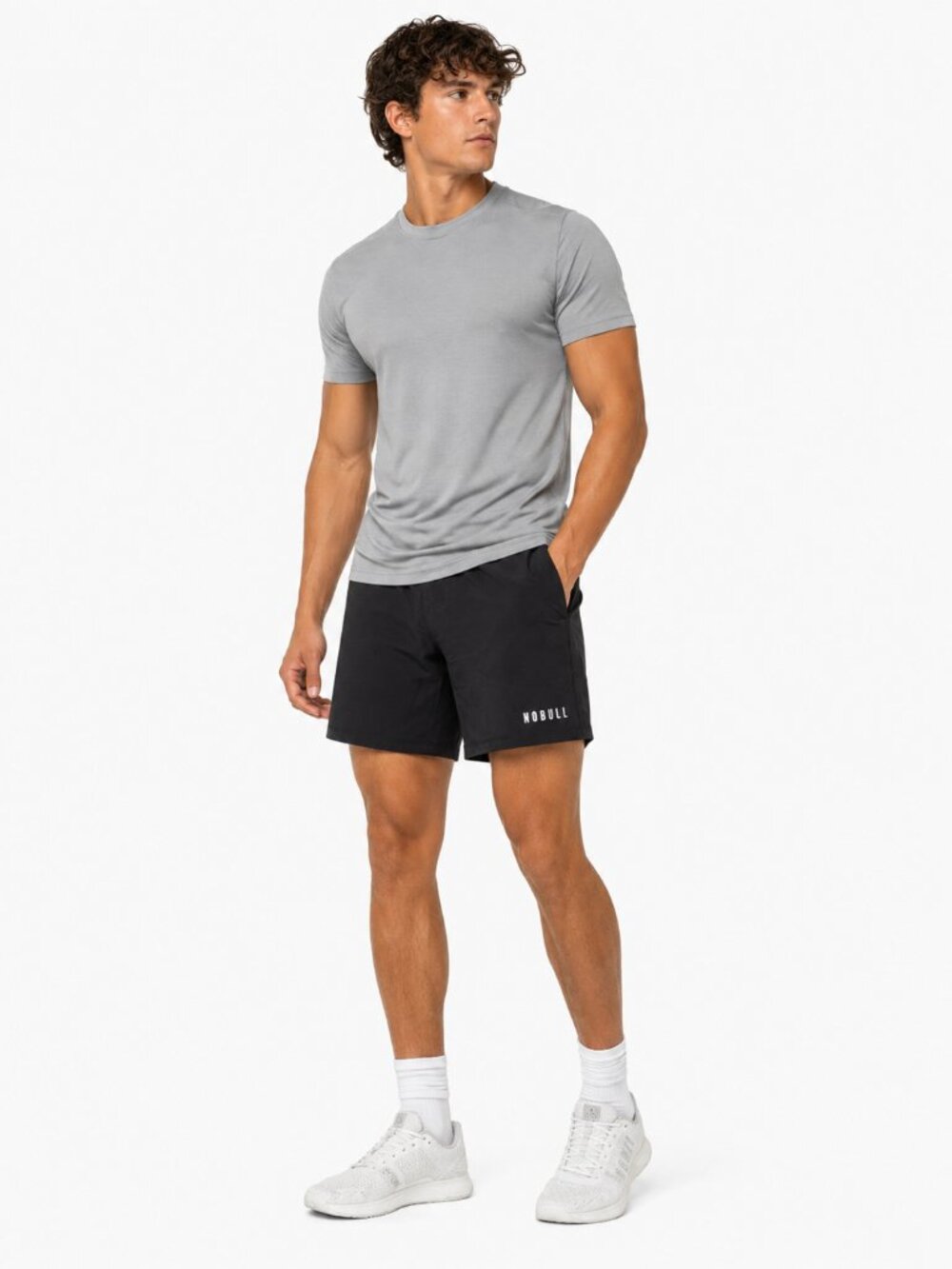 Nobull Lightweight Black Men's Stretch Performance Knit Shorts
